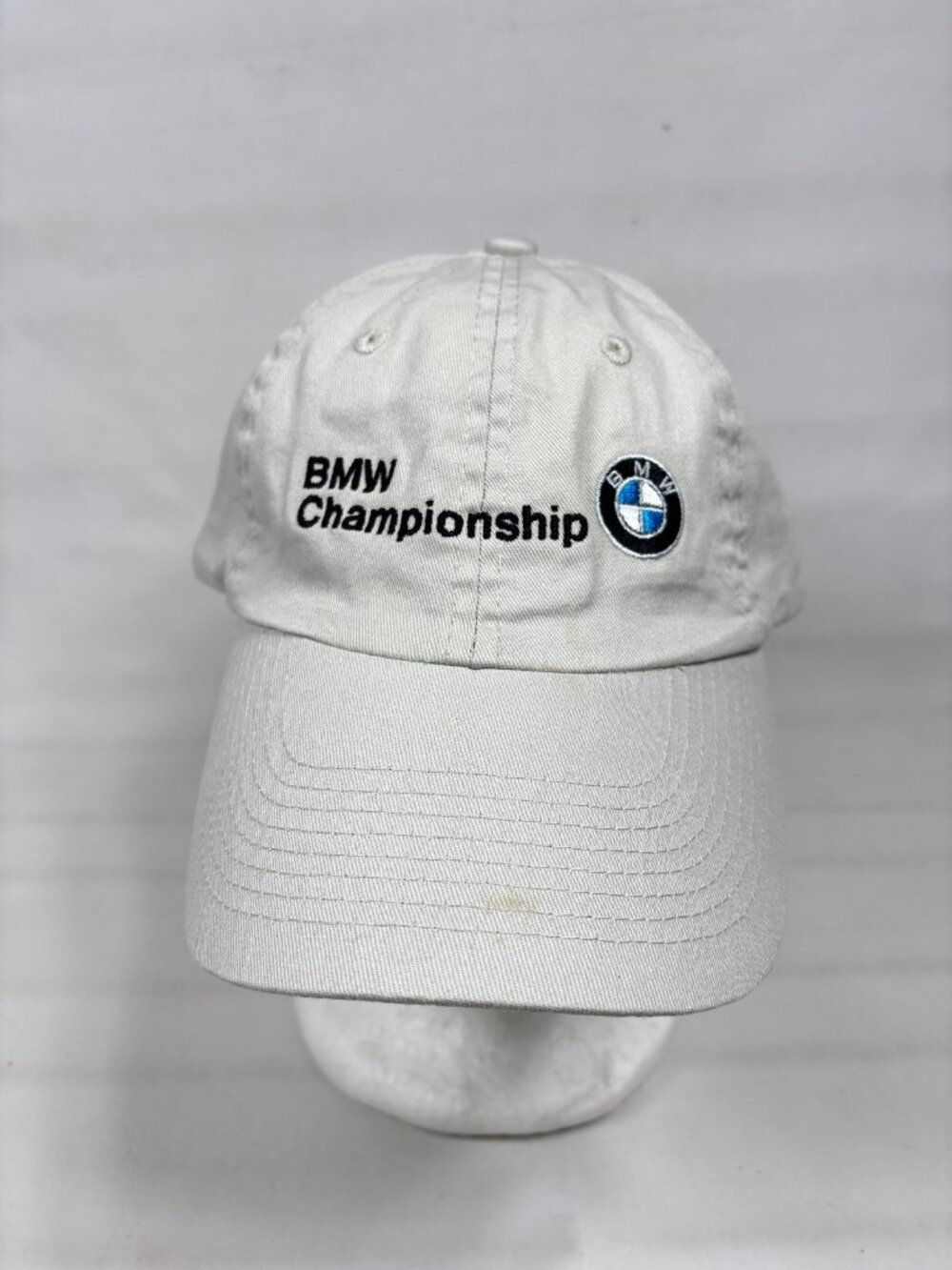 BMW Championship Golf Hat White Adjustable Strapback PGA Tour Embroidered Cap